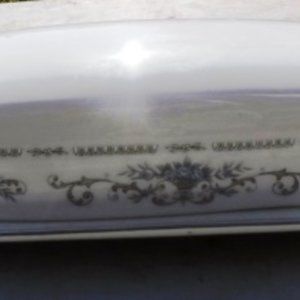 Vintage Wade Fine Porcelain China Covered Butter Dish (Diane Pattern)